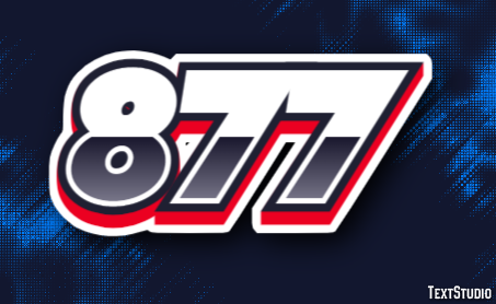 877 Text Effect