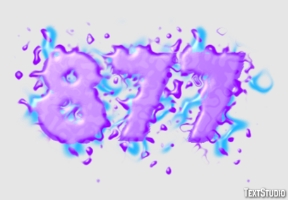 877 Text Effect