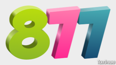877 Text Effect