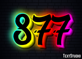 877 Text effect
