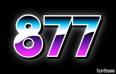 877 Text effect