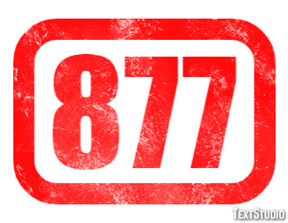 877 Text Effect