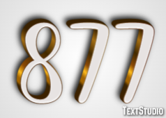 877 Text Effect