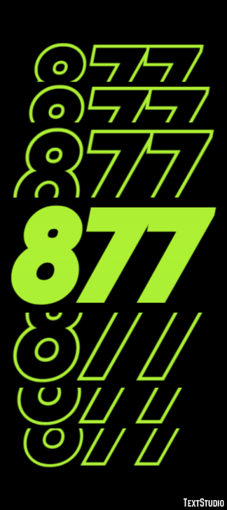 877 Text effect