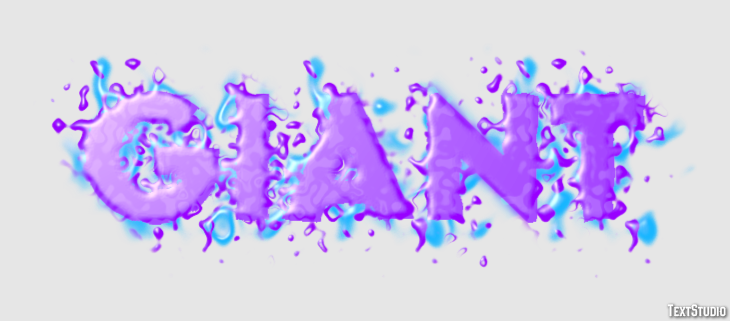 Giant Tekst Effect