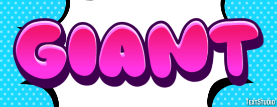 Giant Text Effect