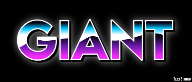 Giant Texteffekt