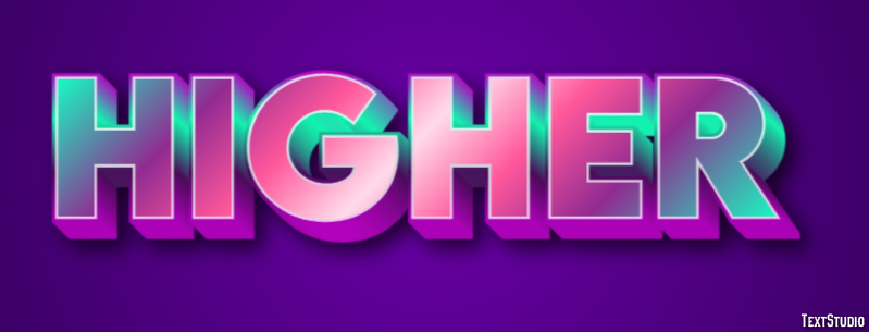Higher Text Effect
