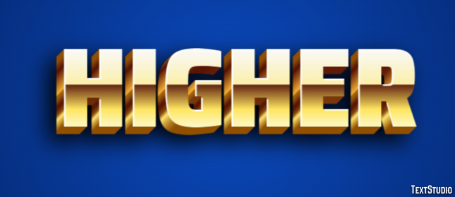 Higher Effetto testo