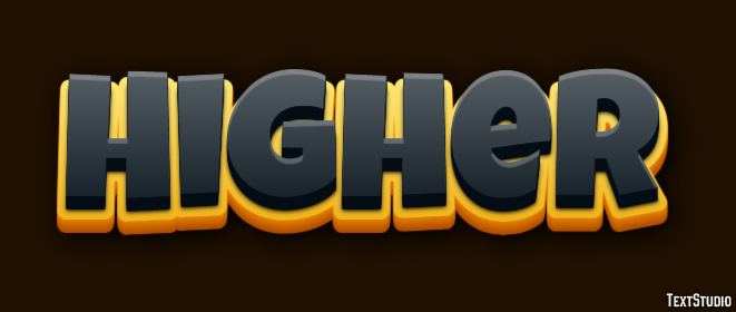 Higher Effetto testo