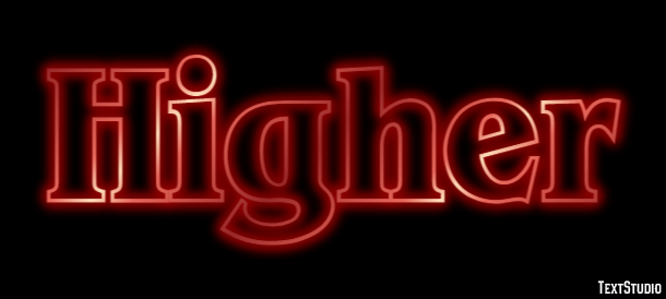 Higher Text Effect