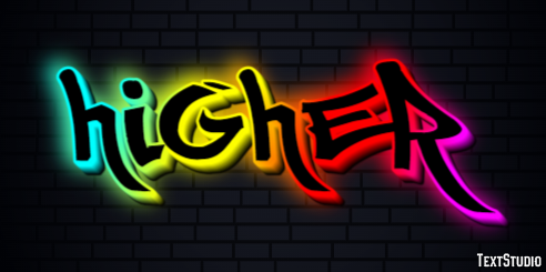 Higher Text Effect