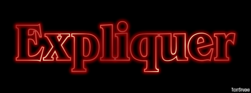 Expliquer Effet de texte