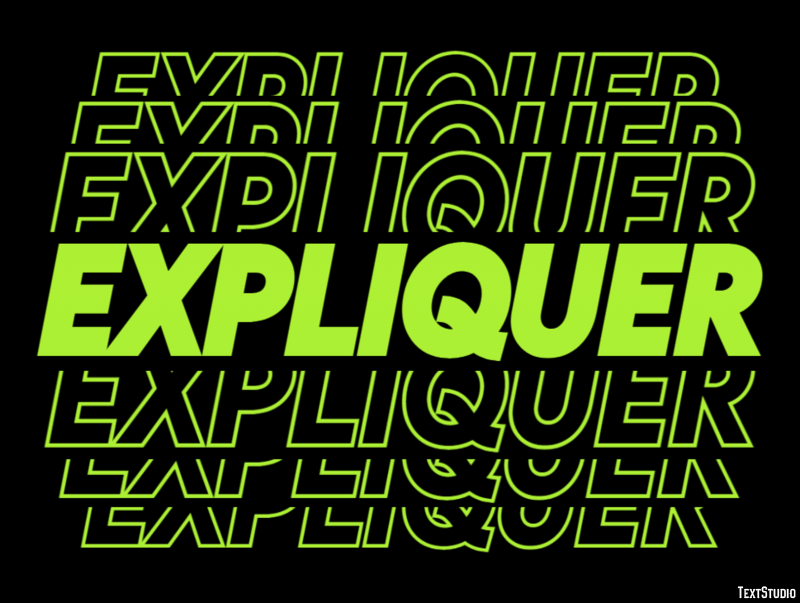 Expliquer Effet de texte