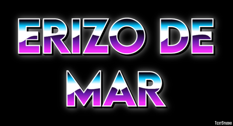 Erizo de mar Efekt tekstowy