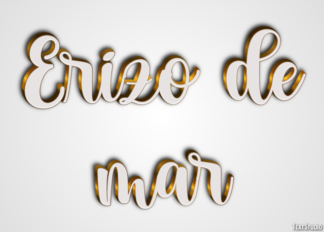 Erizo de mar Efecto de texto