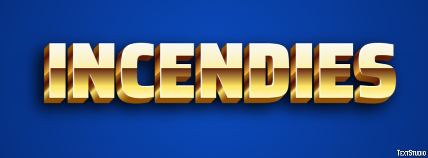 Incendies Text effect