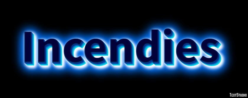 Incendies Text effect