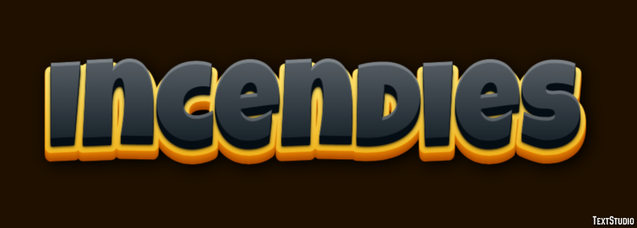 Incendies Text effect