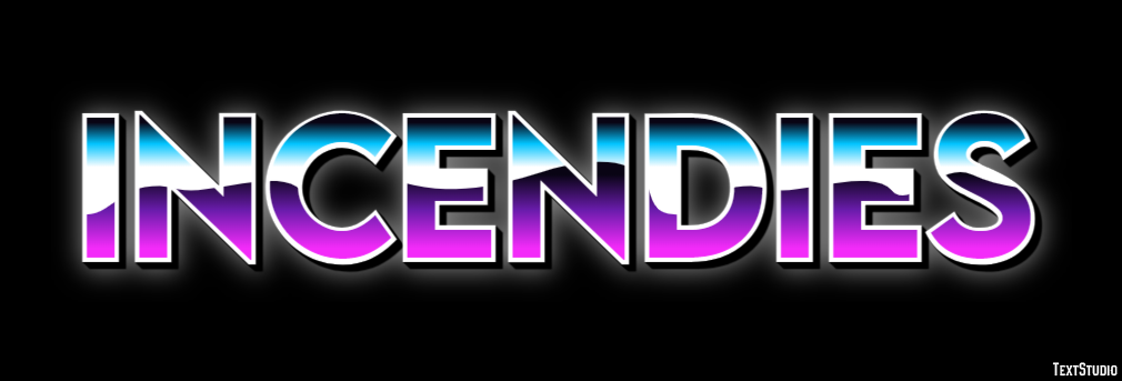 Incendies Text effect