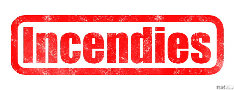 Incendies Text effect