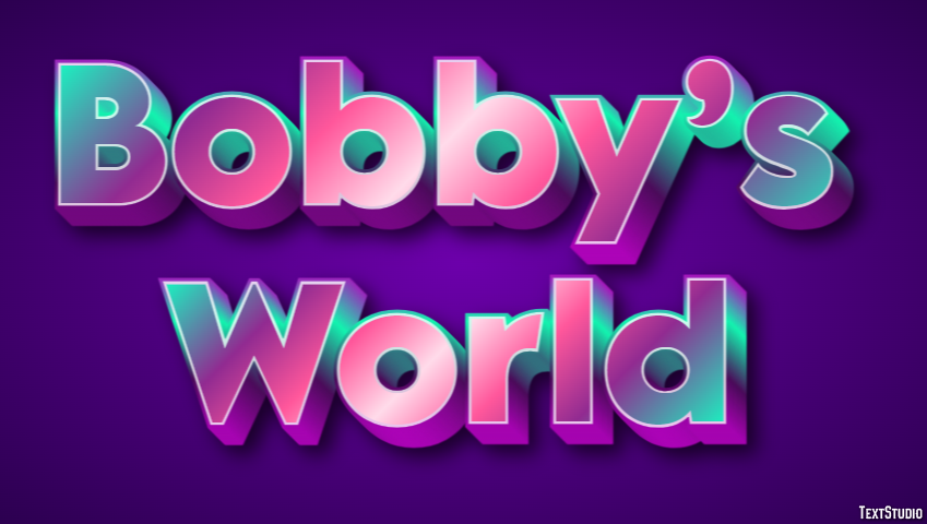 Bobby’s World Tekst Effect