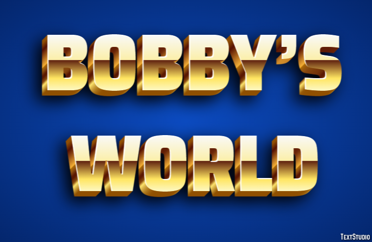 Bobby’s World Text Effect
