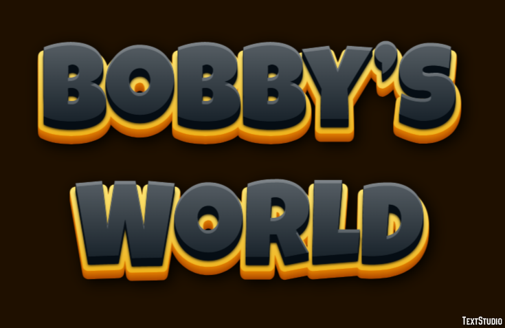 Bobby’s World Text Effect