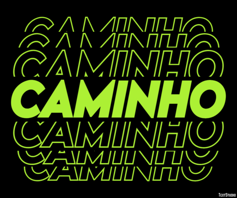 Caminho Efeito de texto