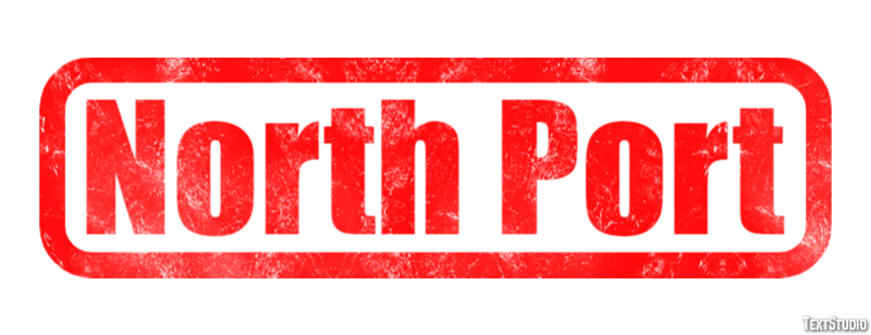 North Port Efekt tekstowy
