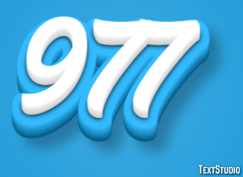 977 Text Effect