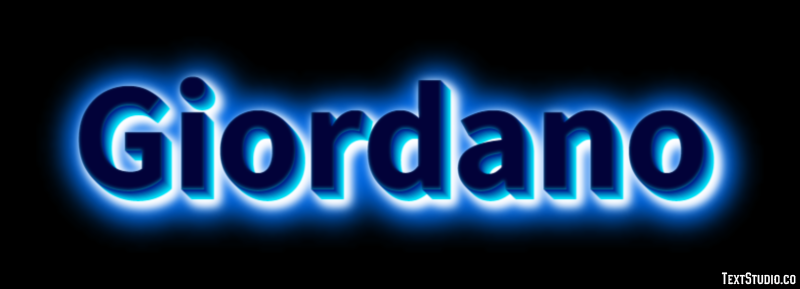 Giordano Effetto testo