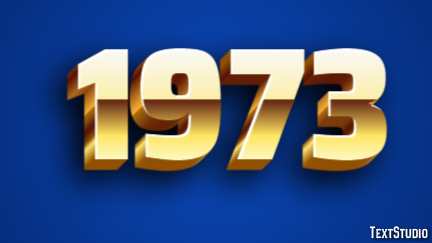 1973 Text Effect