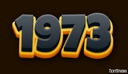 1973 Text Effect