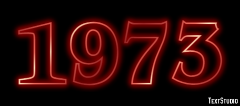 1973 Text effect