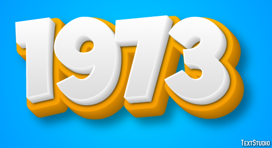 1973 Text Effect