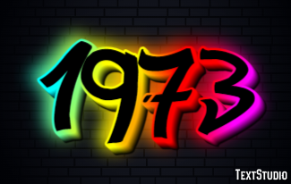 1973 Text Effect