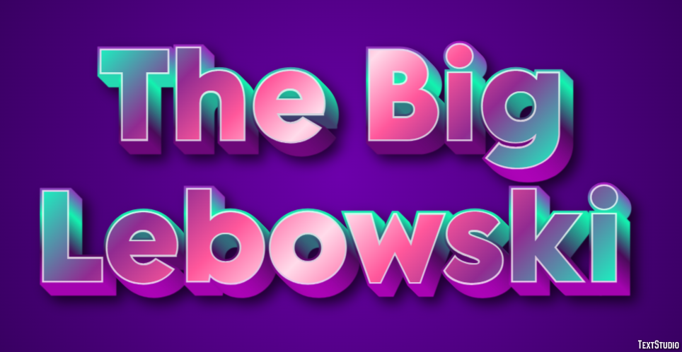 The Big Lebowski Text Effect