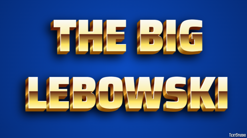 The Big Lebowski Text Effect