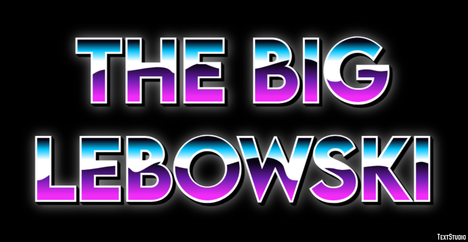 The Big Lebowski Text Effect