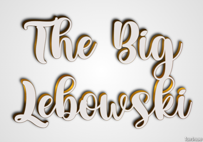 The Big Lebowski Text Effect