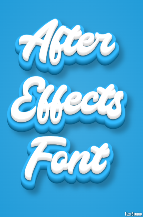 After Effects Font Texteffekt