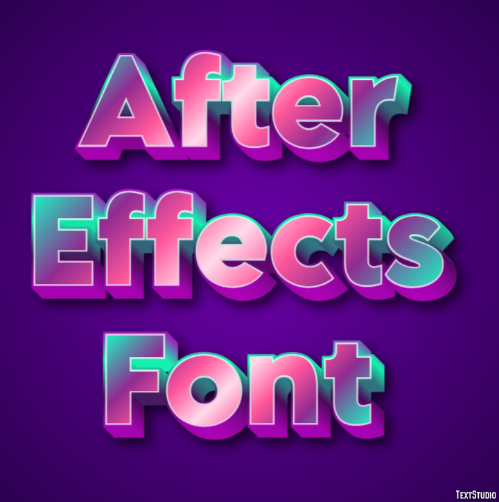 After Effects Font Metin efekti