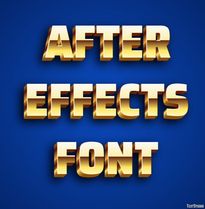 After Effects Font Texteffekt