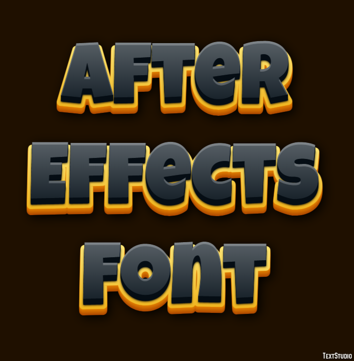 After Effects Font Texteffekt