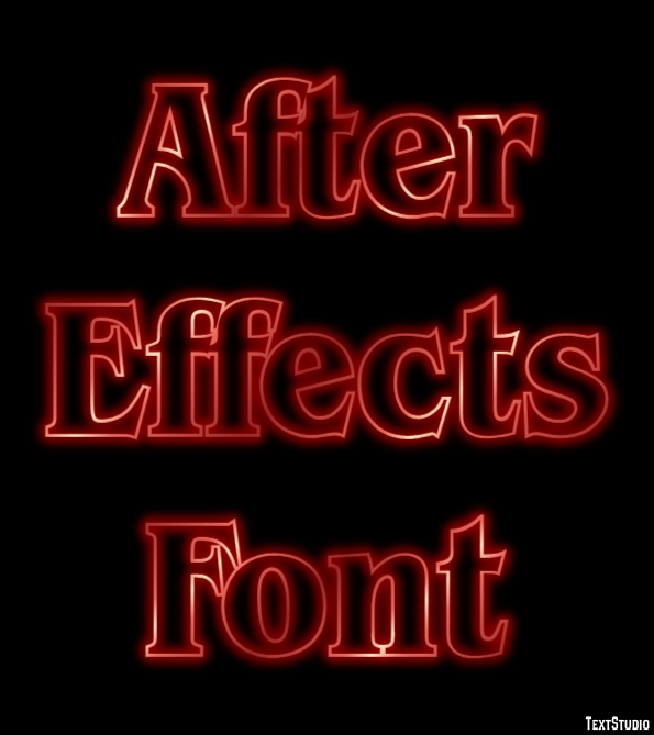 After Effects Font Texteffekt
