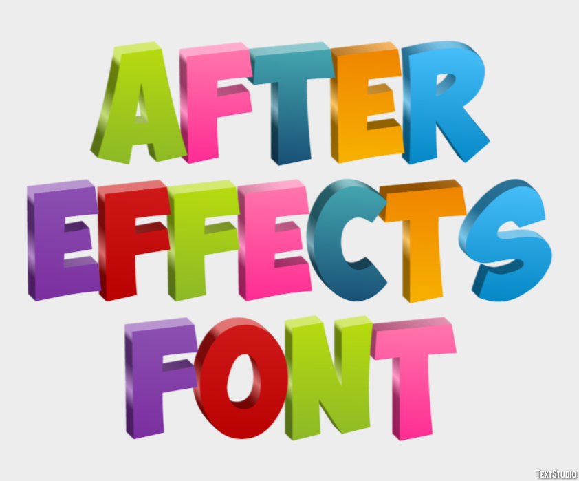After Effects Font Texteffekt