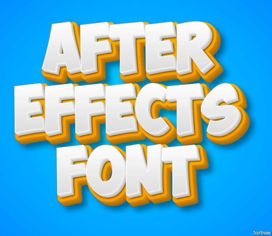 After Effects Font Texteffekt