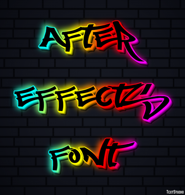 After Effects Font Texteffekt