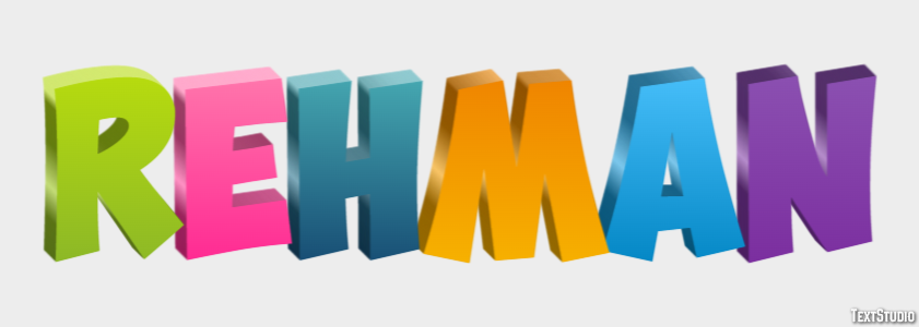 Rehman Text Effect